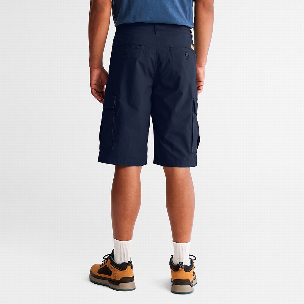 Pánské Šortky Timberland Poplin Cargo Tmavě Blankyt | TI34160-143