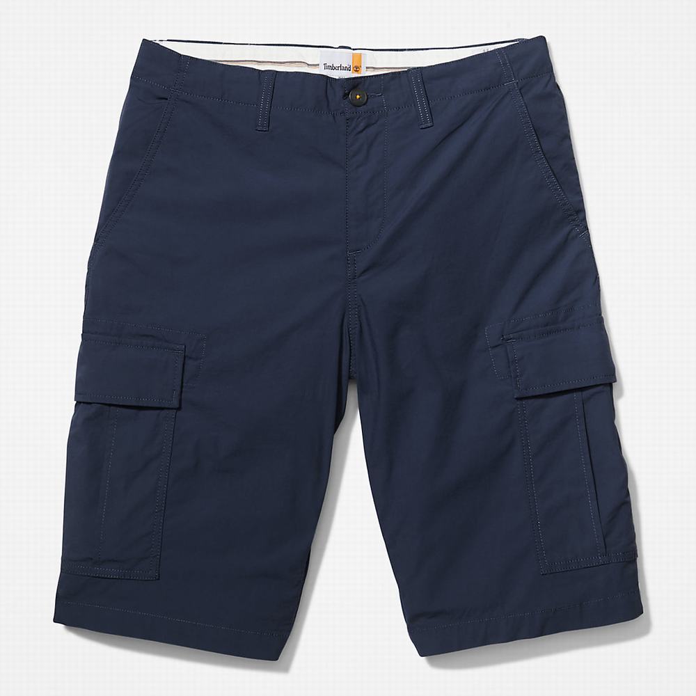 Pánské Šortky Timberland Poplin Cargo Tmavě Blankyt | TI34160-143