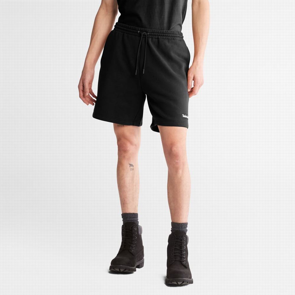 Pánské Šortky Timberland Relaxed-Fit Sweatshorts Černé | TI37510-843