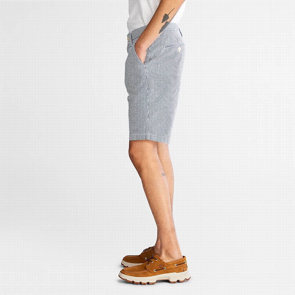 Pánské Šortky Timberland Seersucker Blankyt | TI63459-379