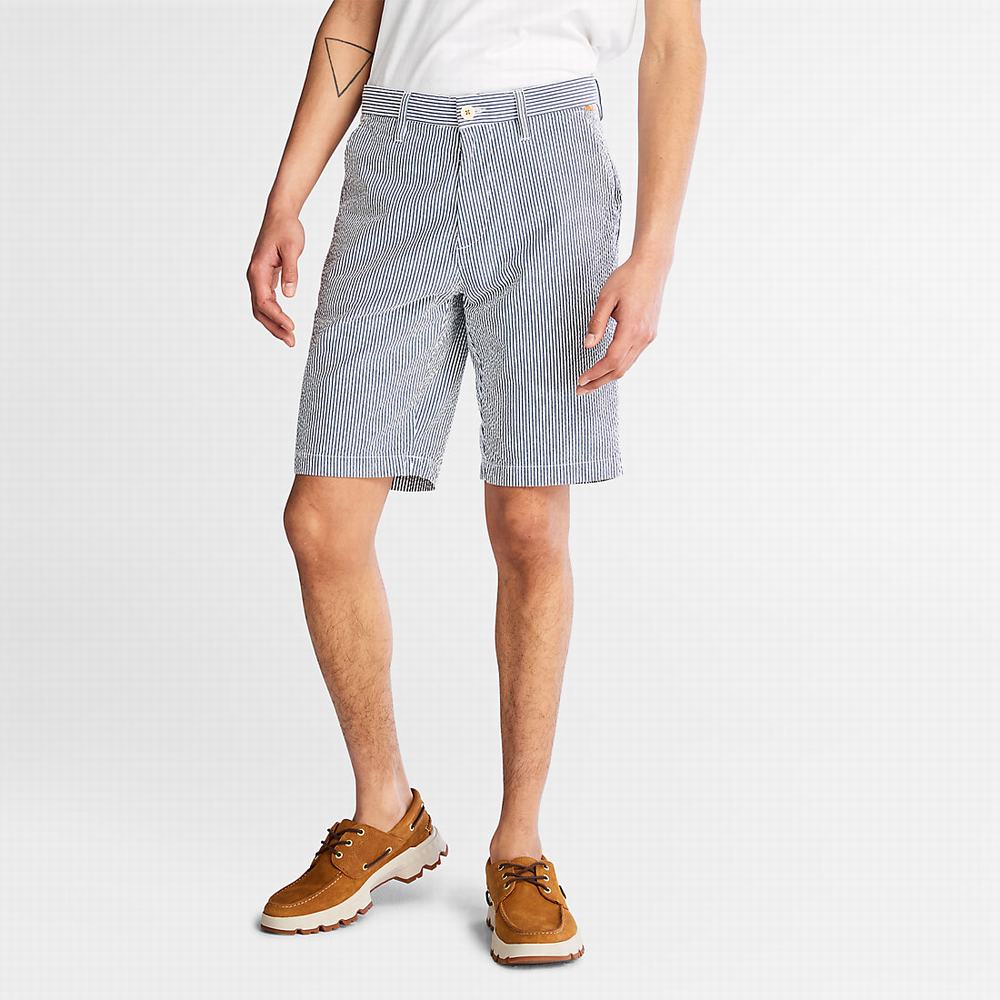 Pánské Šortky Timberland Seersucker Blankyt | TI63459-379