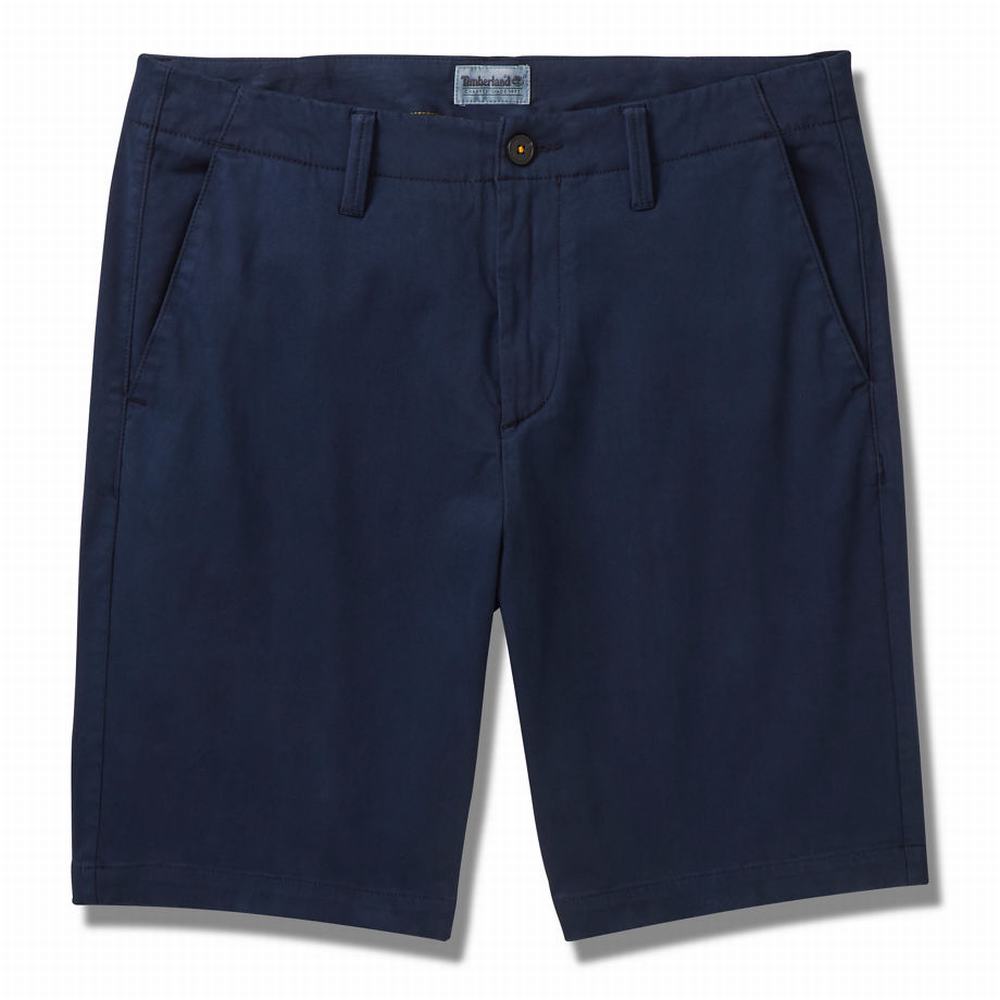 Pánské Šortky Timberland Squam Lake Chino Tmavě Blankyt | TI72930-026