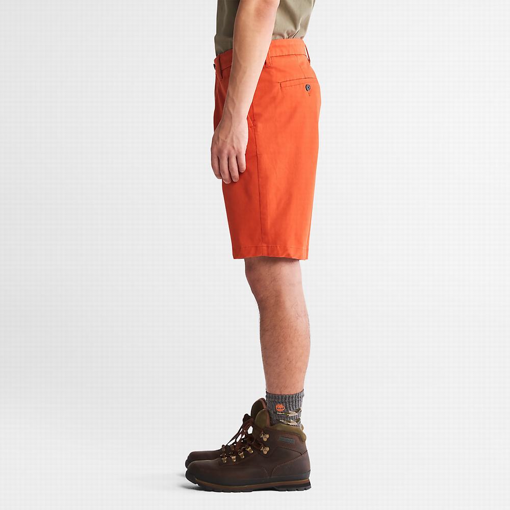 Pánské Šortky Timberland Squam Lake Stretch Chino Oranžové | TI13947-351