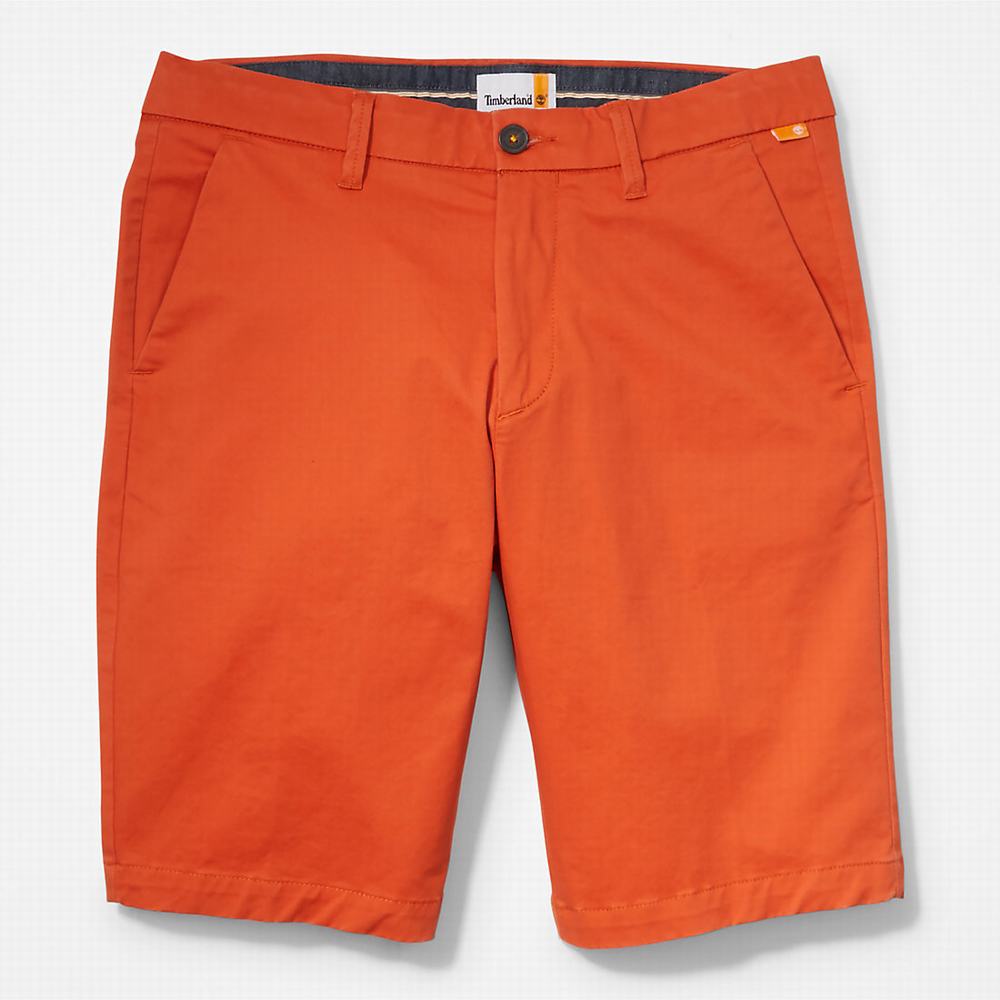 Pánské Šortky Timberland Squam Lake Stretch Chino Oranžové | TI13947-351