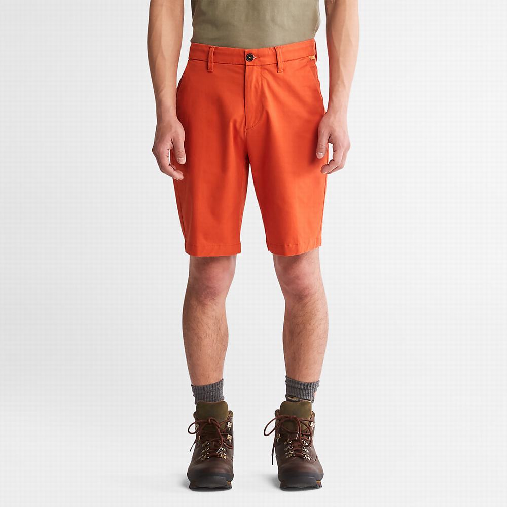 Pánské Šortky Timberland Squam Lake Stretch Chino Oranžové | TI13947-351