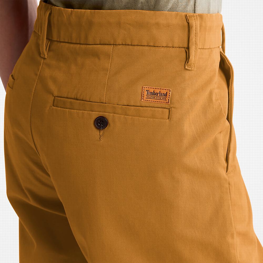 Pánské Šortky Timberland Squam Lake Stretch Chino Tmavě Žluté | TI26485-426