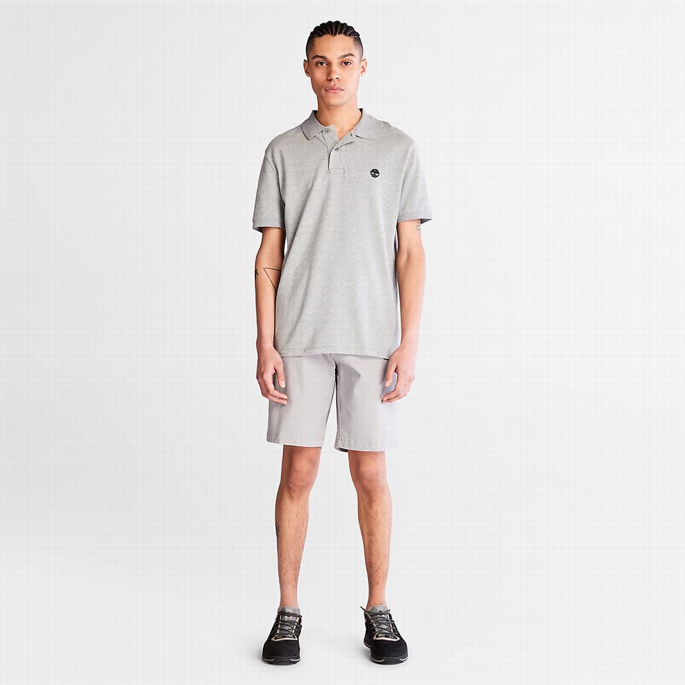 Pánské Šortky Timberland Squam Lake Stretch Chino Světle Šedé | TI30154-754