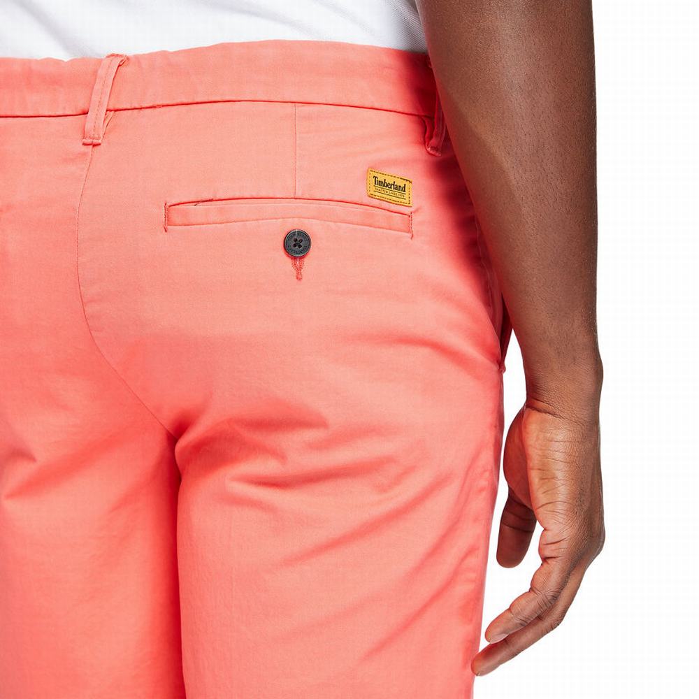 Pánské Šortky Timberland Squam Lake Stretch Chino Červené | TI34561-159