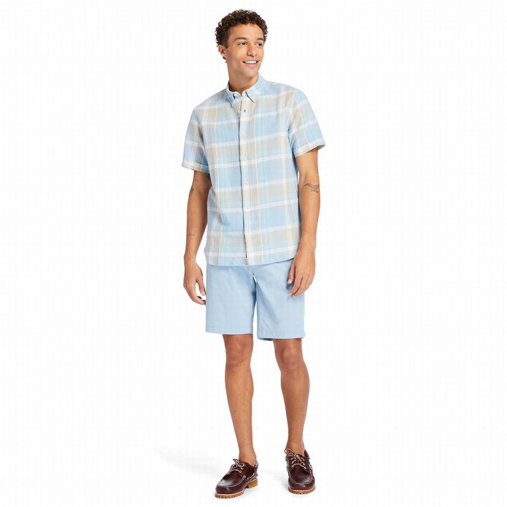 Pánské Šortky Timberland Squam Lake Stretch Chino Blankyt | TI62389-179
