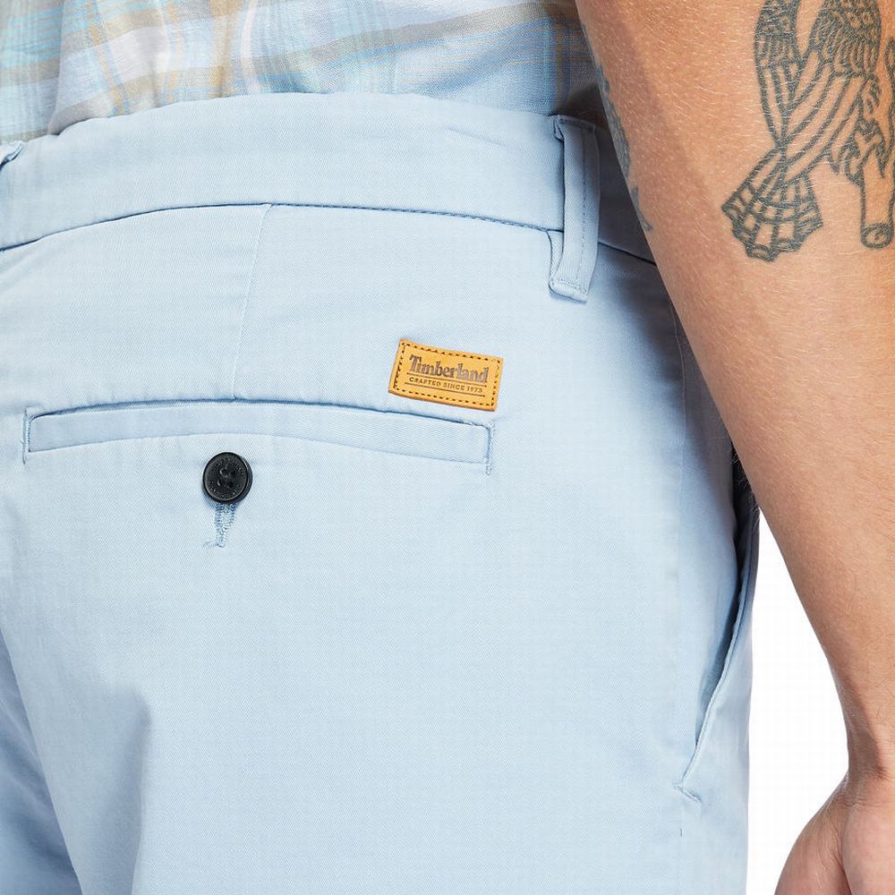 Pánské Šortky Timberland Squam Lake Stretch Chino Blankyt | TI62389-179