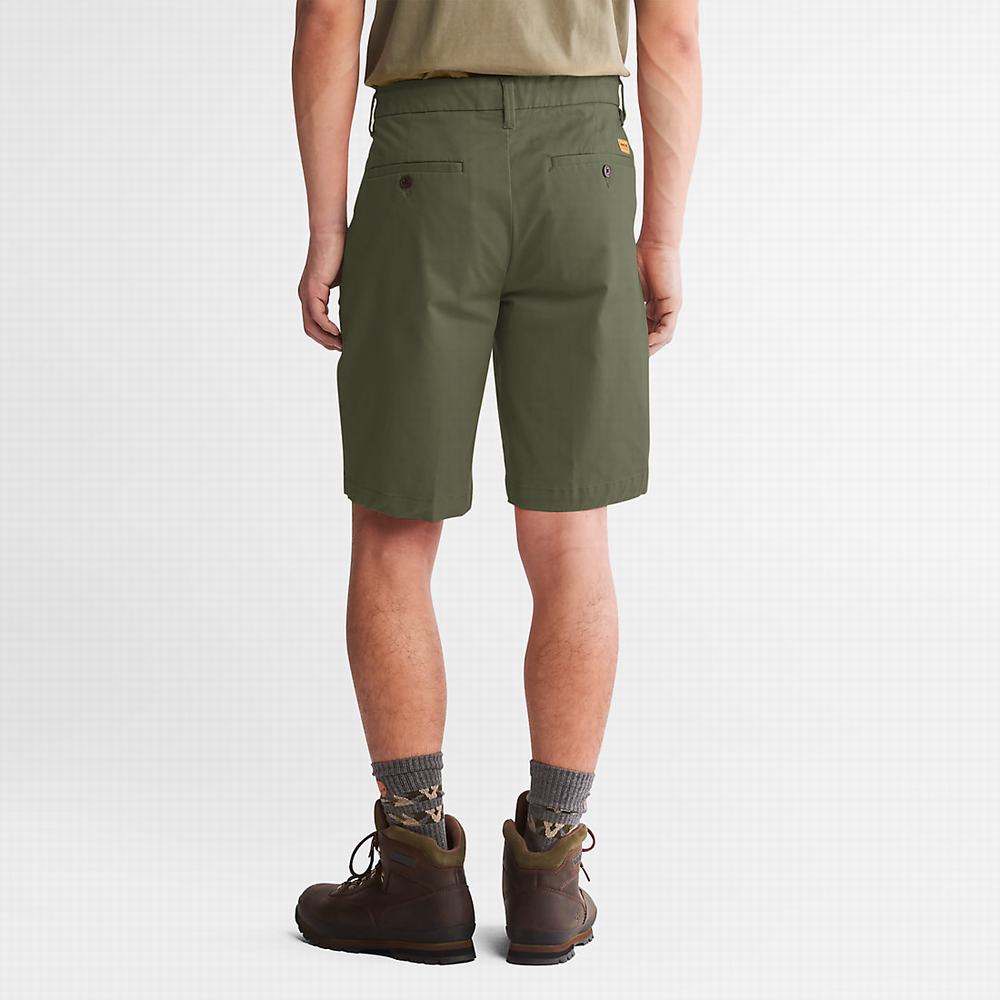 Pánské Šortky Timberland Squam Lake Stretch Chino Zelene | TI70812-821