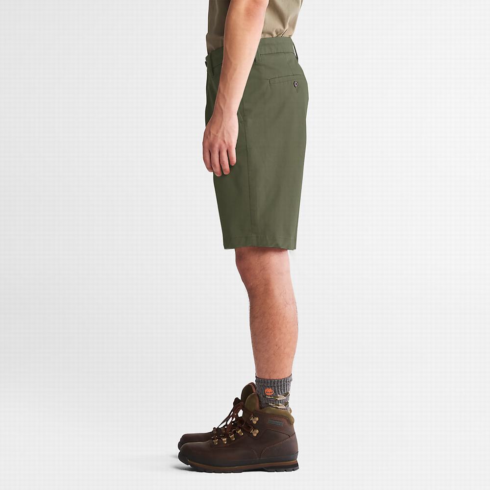 Pánské Šortky Timberland Squam Lake Stretch Chino Zelene | TI70812-821