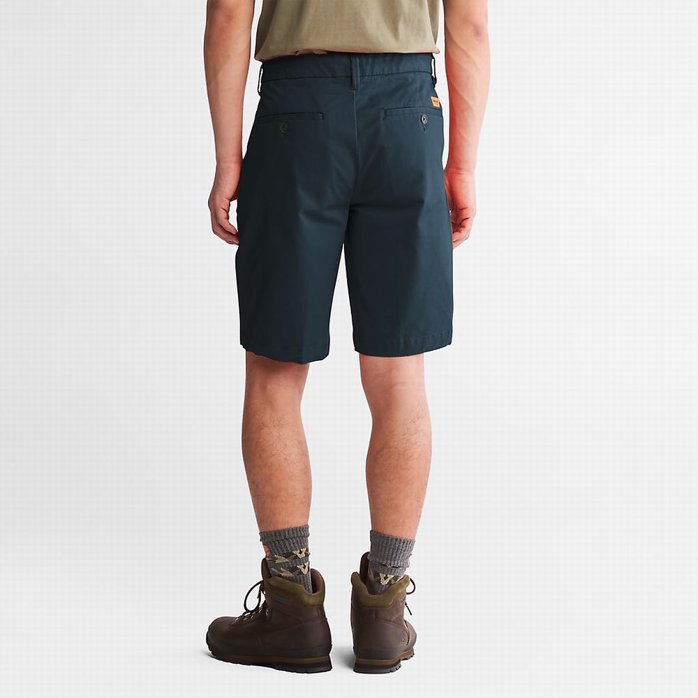 Pánské Šortky Timberland Squam Lake Stretch Chino Tmavě Blankyt | TI73214-741