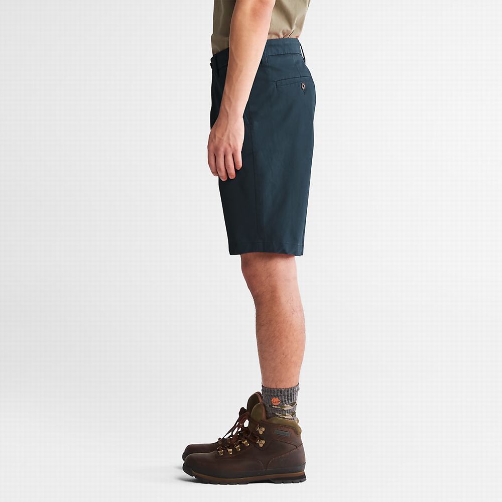 Pánské Šortky Timberland Squam Lake Stretch Chino Tmavě Blankyt | TI73214-741