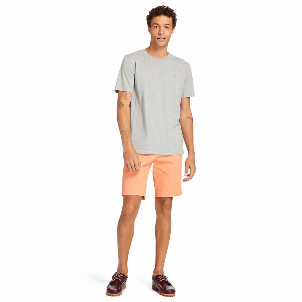 Pánské Šortky Timberland Squam Lake Stretch Chino Oranžové | TI81395-813