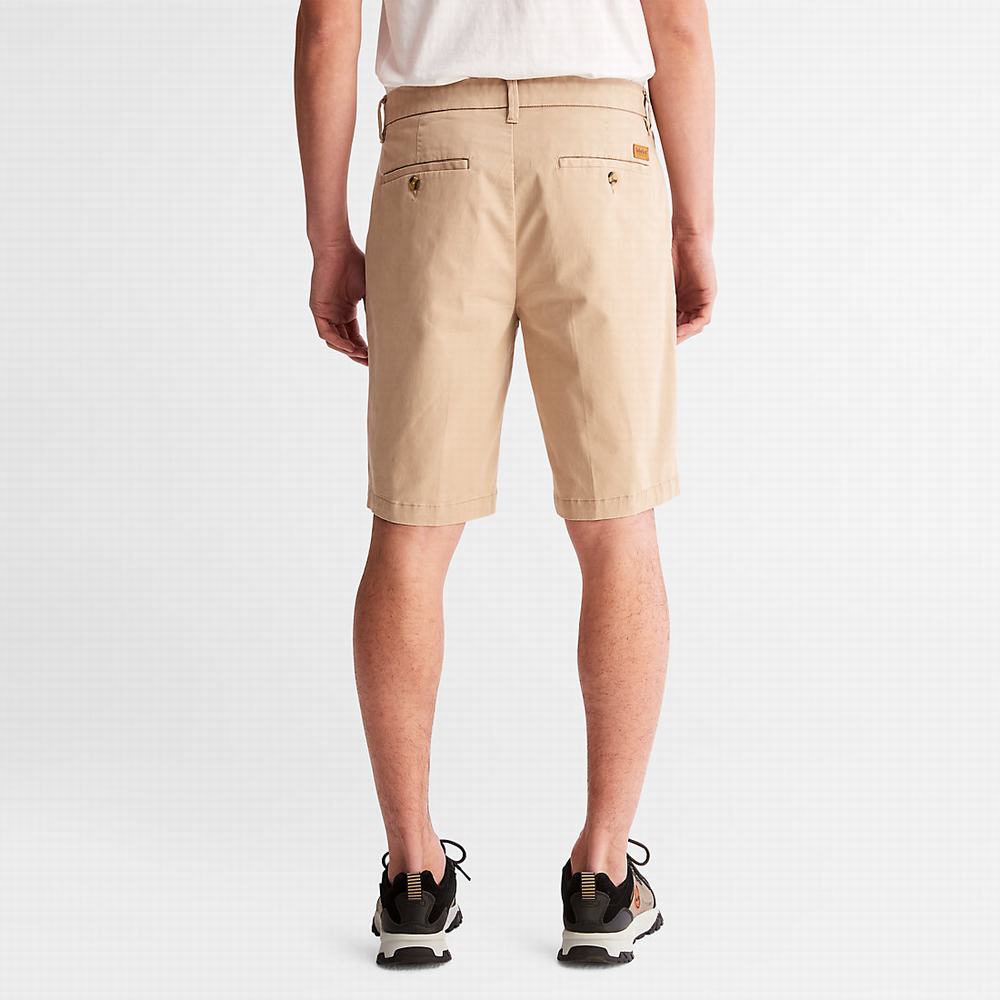 Pánské Šortky Timberland Squam Lake Stretch Chino Béžový | TI87534-195