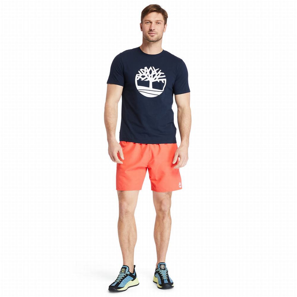 Pánské Šortky Timberland Sunapee Lake Solid-colour Swim Červené | TI02361-681