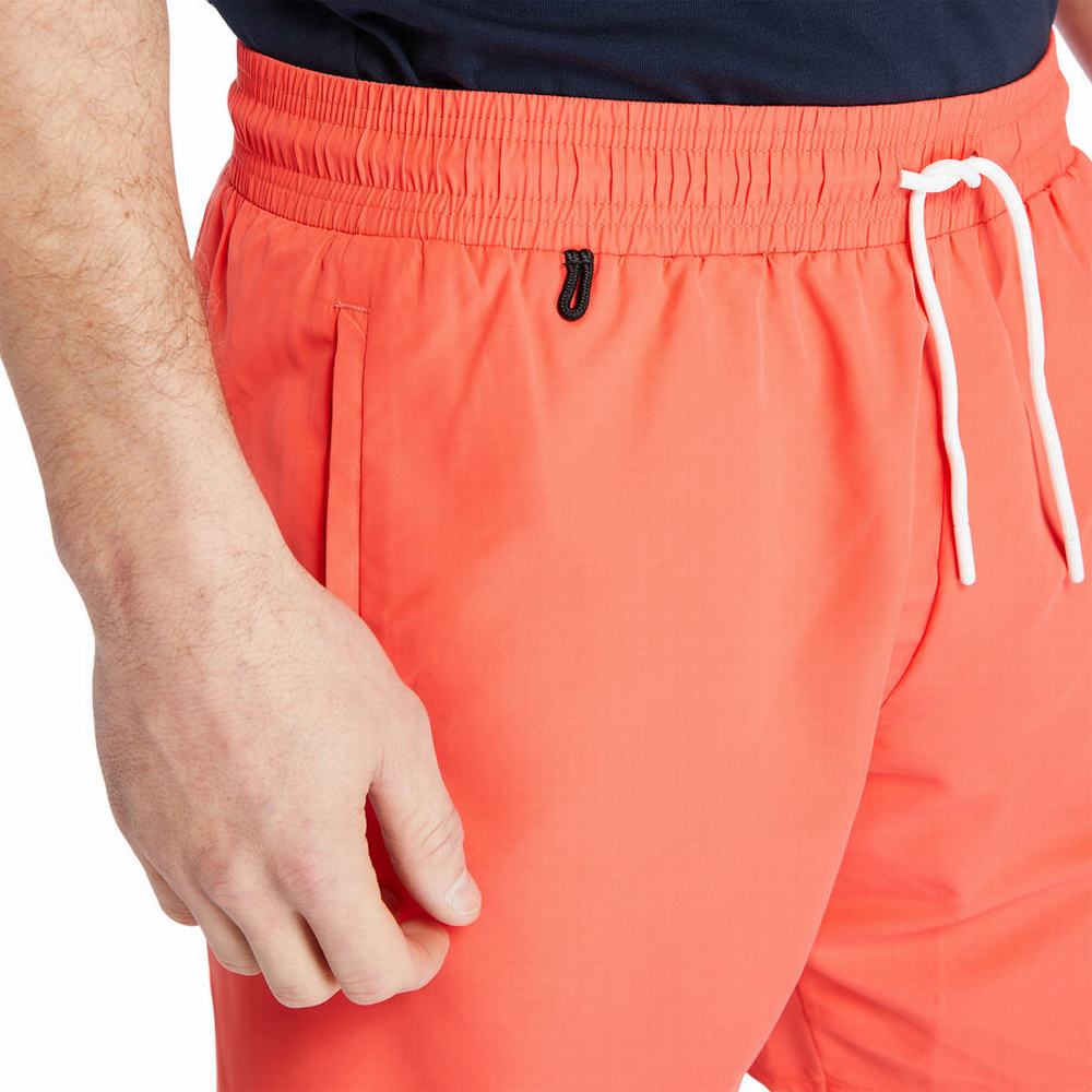 Pánské Šortky Timberland Sunapee Lake Solid-colour Swim Červené | TI02361-681