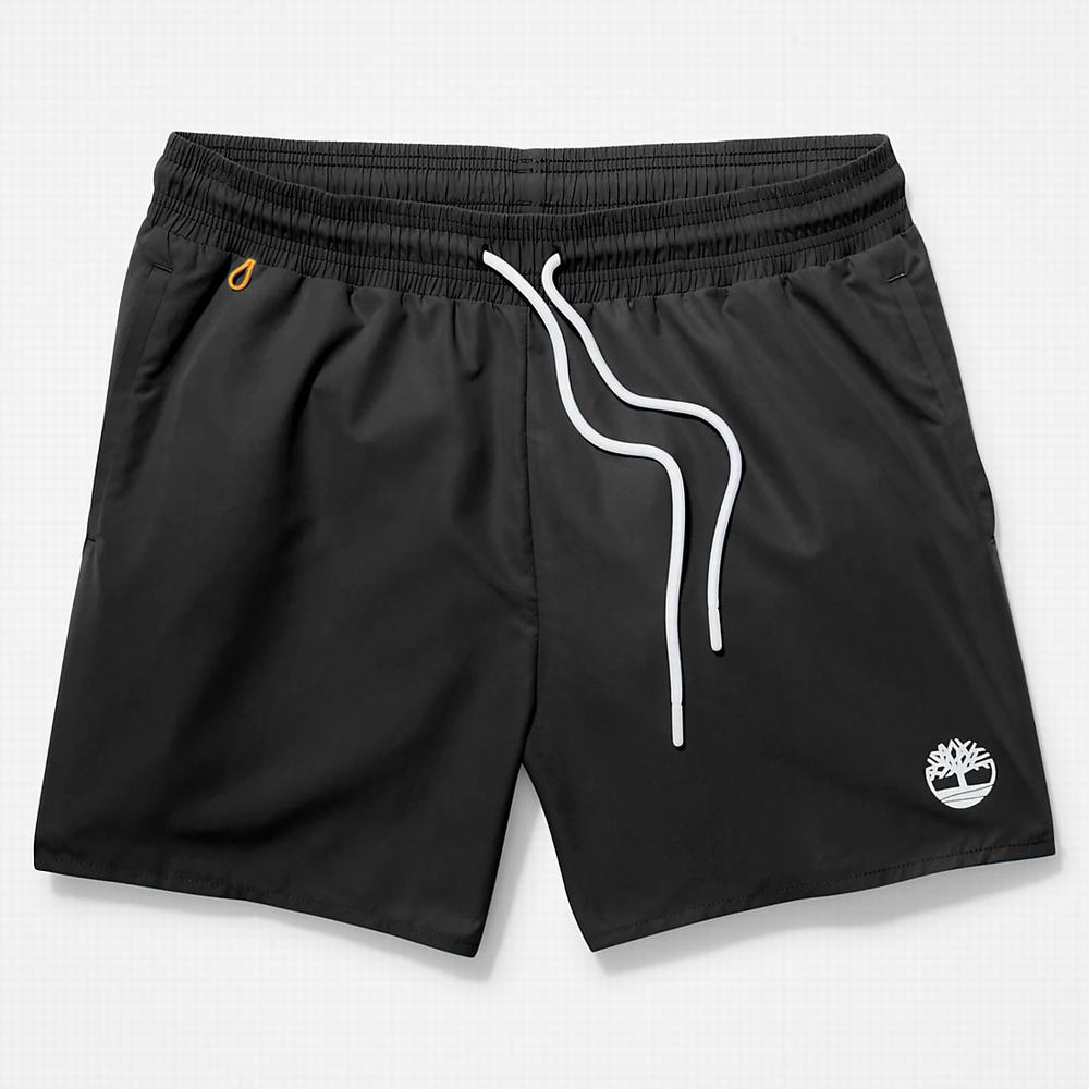 Pánské Šortky Timberland Sunapee Lake Solid-colour Swim Černé | TI70241-856
