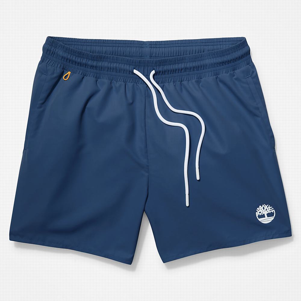 Pánské Šortky Timberland Sunapee Lake Swim Tmavě Blankyt | TI27064-658