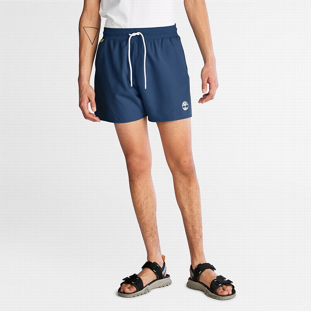 Pánské Šortky Timberland Sunapee Lake Swim Tmavě Blankyt | TI27064-658