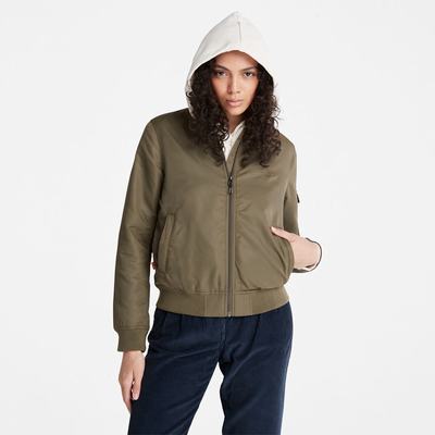 Dámské Bundy Timberland Bomber Zelene | TI96423-078