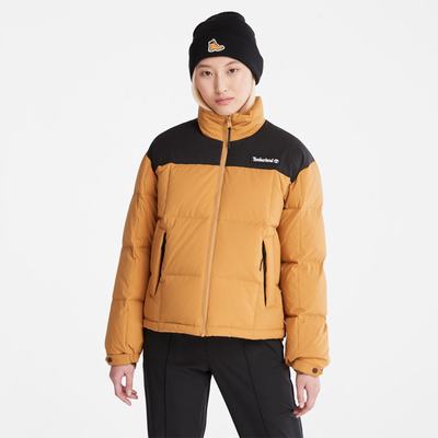 Dámské Bundy Timberland Oversize Re:Down® Insulation Puffer Hnědé | TI24759-573
