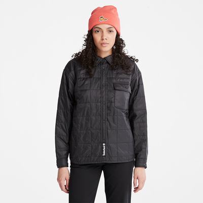 Dámské Bundy Timberland Prošívaný Overshirt Černé | TI54231-687