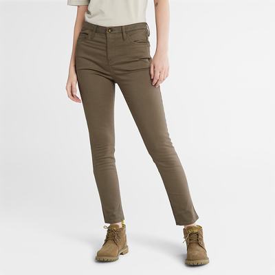 Dámské Kalhoty Timberland Stretch Chino Zelene | TI53401-851