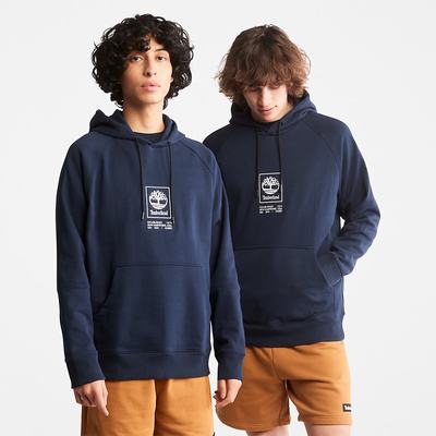 Dámské Mikiny S Kapucí Timberland Heavyweight Logo Tmavě Blankyt | TI35648-427