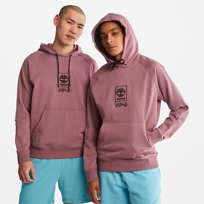 Dámské Mikiny S Kapucí Timberland Heavyweight Logo Růžové | TI52910-680