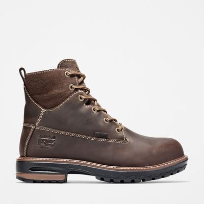 Dámské Pracovní Boty Timberland Hightower 6" Alloy Špicí Waterproof Tmavě Hnědé | TI54382-954
