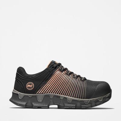 Dámské Pracovní Obuv Timberland PRO® Powertrain Sport Alloy Špicí Pracovní Sneaker Černé Růžové Zlaté | TI34956-645