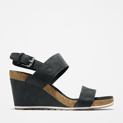 Dámské Sandály Timberland Capri Sunset Klínku Černé | TI30691-542