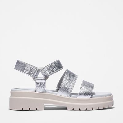 Dámské Sandály Timberland London Vibe Ankle-Páskové Stříbrné | TI18952-549