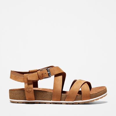 Dámské Sandály Timberland Malibu Waves Ankle Páskové Hnědé | TI41853-170