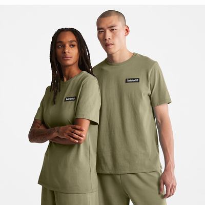 Dámské Tričko Timberland All Gender Heavyweight Badge T-Shirt Tmavě Zelene | TI74906-963