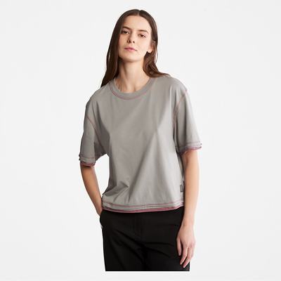 Dámské Tričko Timberland Anti-Odour Supima® Bavlněné T-Shirt Šedé | TI43278-231