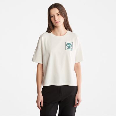 Dámské Tričko Timberland Back Graphic Logo T-Shirt Bílé | TI62175-987