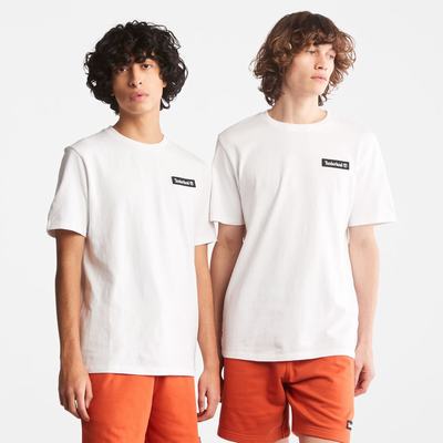 Dámské Tričko Timberland Heavyweight Logo T-Shirt Bílé | TI70139-375