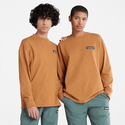 Dámské Tričko Timberland Heavyweight Long-Sleeve T-Shirt Hnědé | TI42596-509