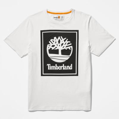Dámské Tričko Timberland Logo T-Shirt Bílé Černé | TI92845-871