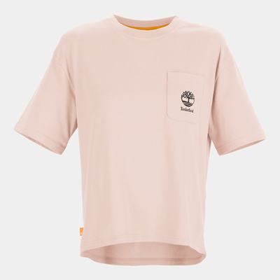 Dámské Tričko Timberland Logo-pocket T-Shirt Růžové | TI03291-745
