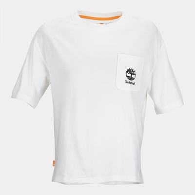 Dámské Tričko Timberland Logo-pocket T-Shirt Bílé | TI46801-582