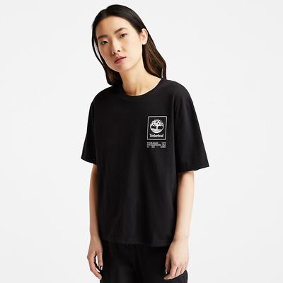 Dámské Tričko Timberland Organic Bavlněné Utility T-Shirt Černé | TI91028-963