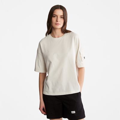 Dámské Tričko Timberland Progressive Utility Pocket T-Shirt Bílé | TI81367-978