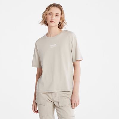 Dámské Tričko Timberland T-Shirt with Tencel™ x Refibra™ Technologie T-Shirt Světle Šedé | TI94651-590