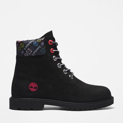 Dámské Zimní Boty Timberland Heritage 6 Inch Černé Červené Viacfarebný | TI98726-805