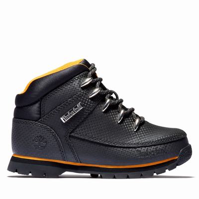 Dětské Trekové Boty Timberland Euro Sprint Mid Hiker Černé | TI05314-150