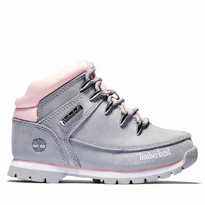 Dětské Trekové Boty Timberland Euro Sprint Mid Hiker Šedé | TI09768-493